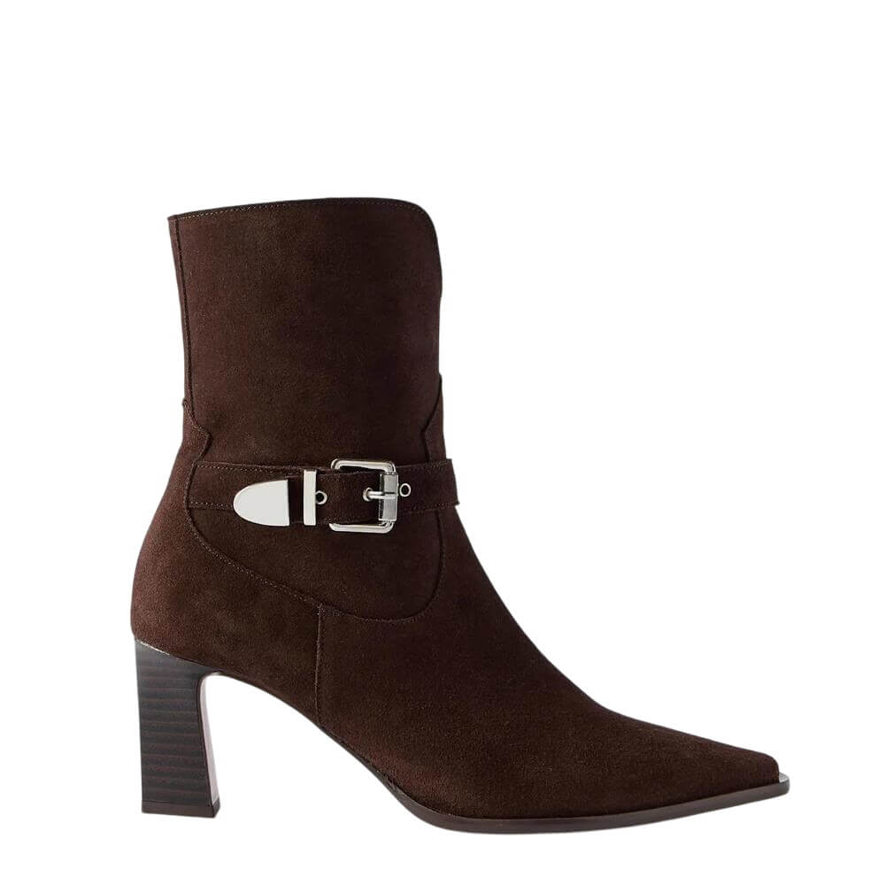 Mint Velvet Blair Brown Suede Ankle Boots